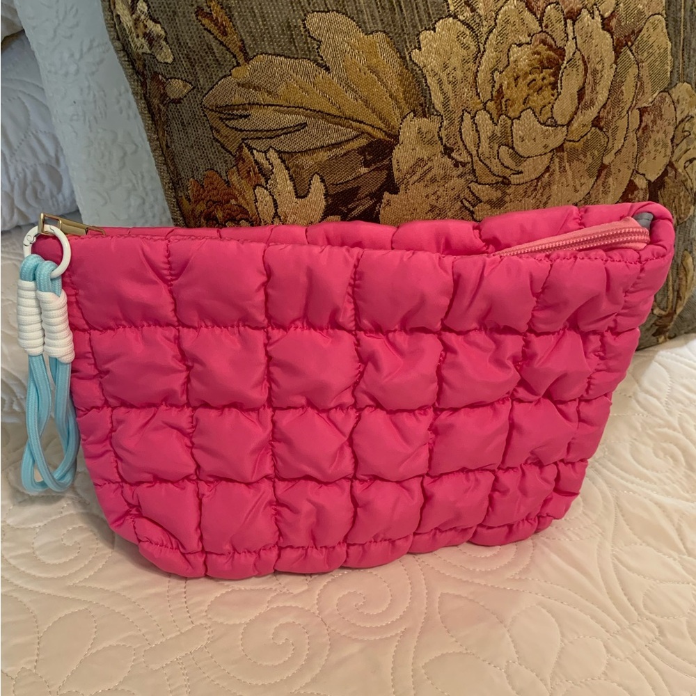 NWOT - Pink Nylon Puffer Bag